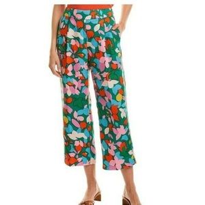 JCrew High-rise colorful pleated cropped pant in confetti floral